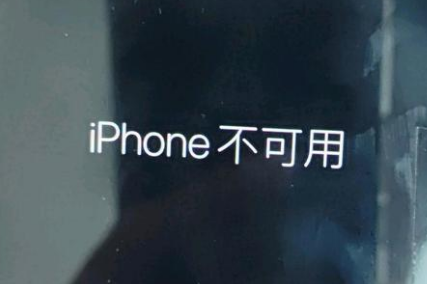 潍坊苹果服务网点分享锁屏界面显示“iPhone 不可用”如何解决 