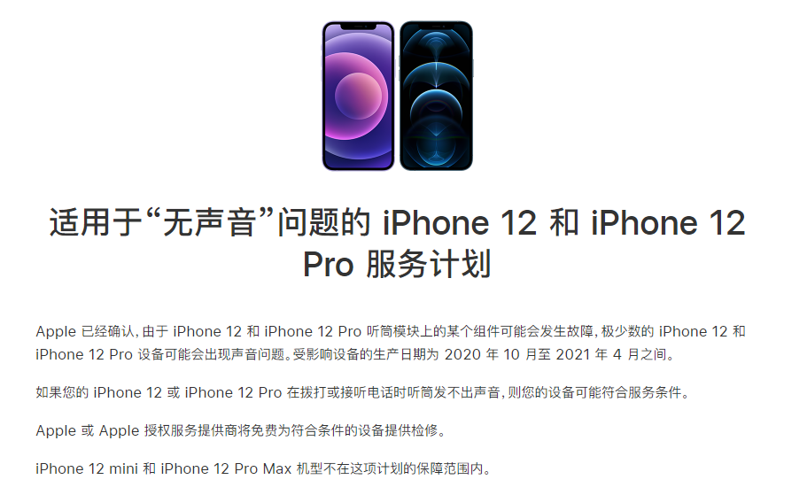 潍坊苹果手机维修分享iPhone 12/Pro 拨打或接听电话时无声音怎么办 